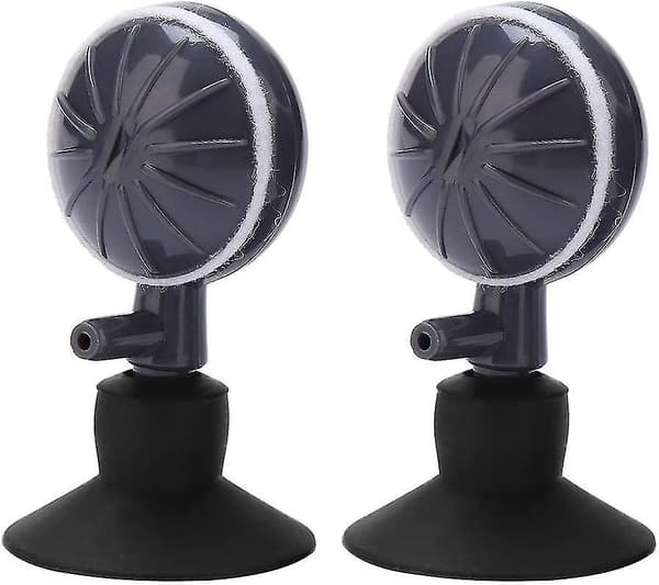 2 st Luftstensskivor med sugkoppar Bubbel Luftsten Diffusor Roterande Typ
