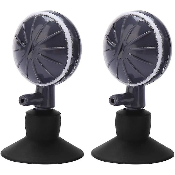 2 stk Luftstensdisker med sugekopper Bobleluftstensdiffusor Roterende type