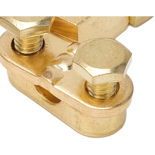Batteripoler Bilbatteri Stik Messing Positiv Og Negativ Batteripoler (guld) (2 stk)