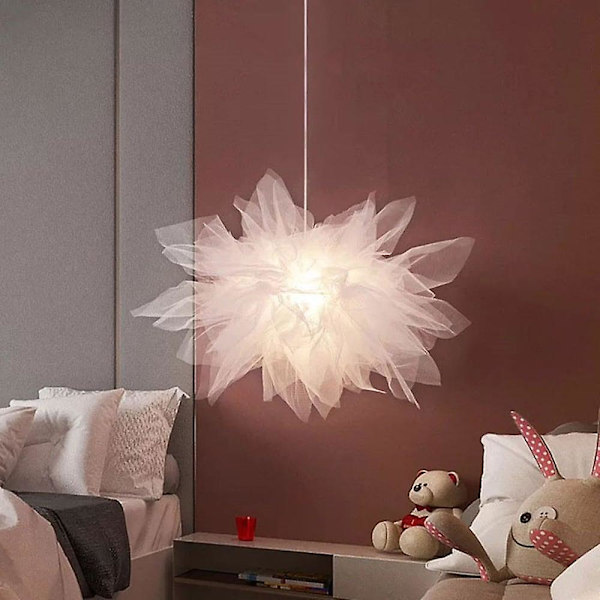 LED-Hänglampa Vit Mesh Chandelier Modern Bröllopsrum