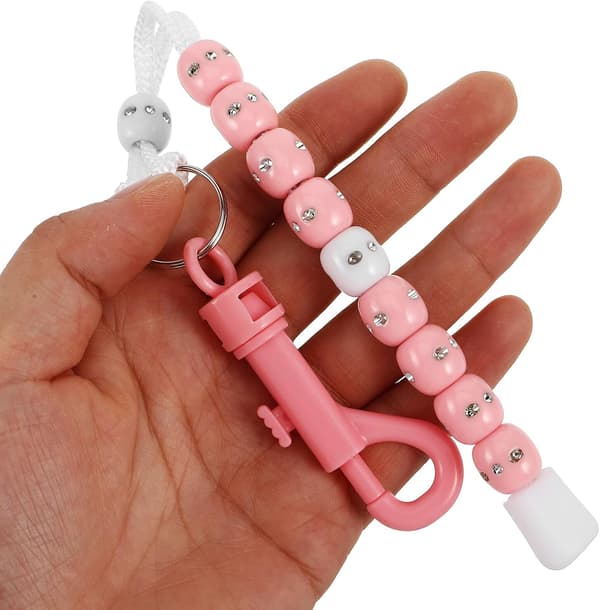 Golfperlekjede slagteller Rosa Bærbar Nylon Golf Slagteller