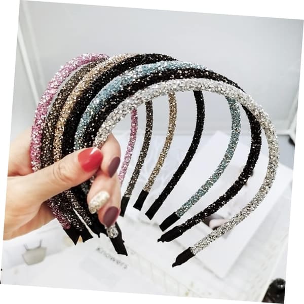 7 stk. Rhinestone Hårbånd Hodebånd Hårpynt til Brudebryllup Rhinestone Hodeplagg