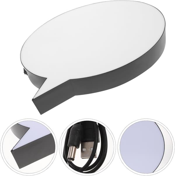 LED Sky Dry Erase Board med LED-lys A4-størrelse skrivemeldingstavle