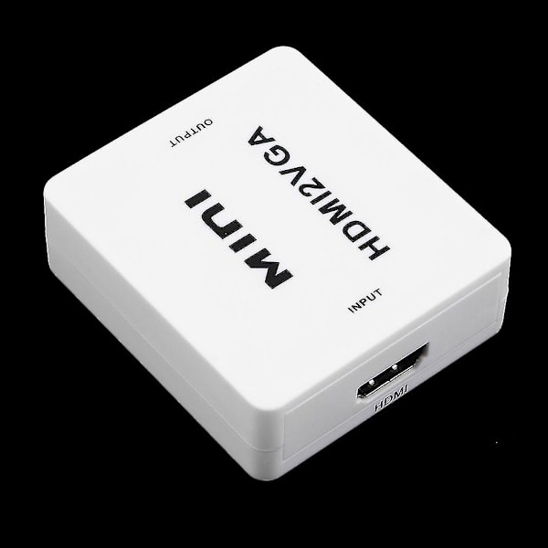 Mini HDMI til VGA Audio HDTV PC Bærbar Adapter