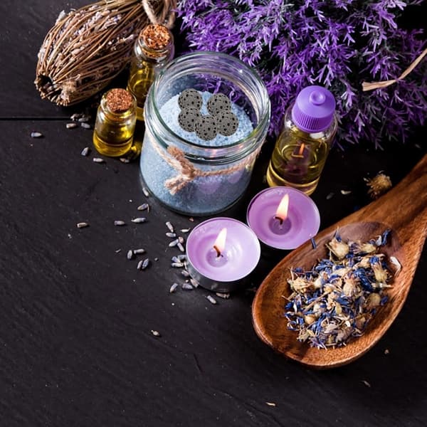 39 stk. naturlige vulkanske steiner eterisk olje diffuser steiner 8 mm svart lava aromaterapi steiner