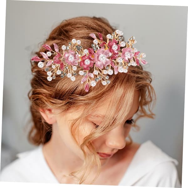 Jenter Hårkam Brudeblomst Hodeplagg Bryllupshodeplagg Rhinestones