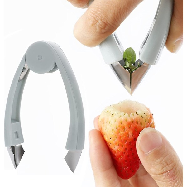 Strawberry Huller Stem Remover Multifunktionel frøfjernerclips