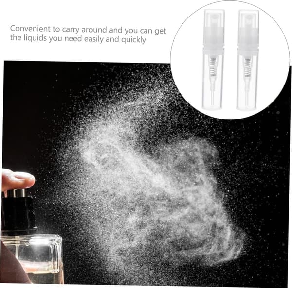 30 stk. 2 ml tomme parfumeflasker plastik spraybeholdere mini rejsedåser