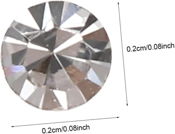 1 pose kvalitetsmateriale neglekunstspids bund rhinsten til DIY neglekunstdekorationer
