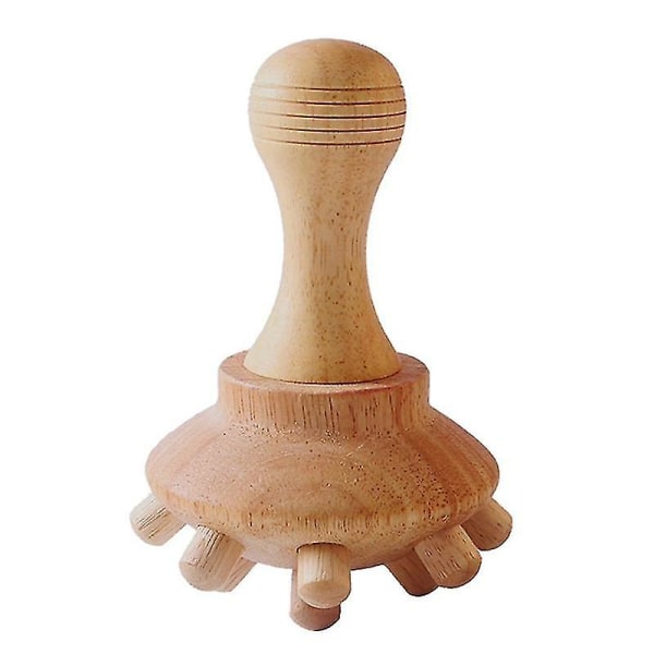 Wood Mushroom Shape Massage Tool Anti Cellulite Fascia Massage för helkroppsmuskler