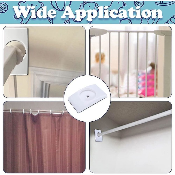 Stair Gate Veggbeskytter, Sikkerhetstrapp Gates Extension Wall Saver Wall Guard Protector Pads