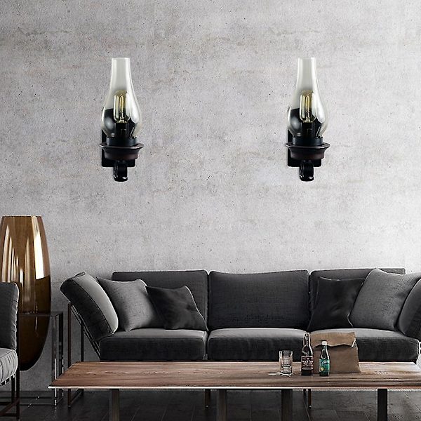 Kreative Vintage Vægslamper Led Sconces Soveværelse Glas 60W