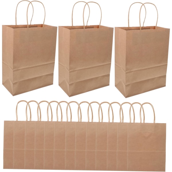 Multibruk Gaveesker Kraft Gaveposer 20 stk Oppbevaringsposer Tote Bag