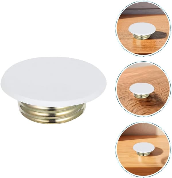 4 st brandskyddsplatta vit 5,5 cm ytterdiameter 4,5 cm innerdiameter brandskyddshuvudlock