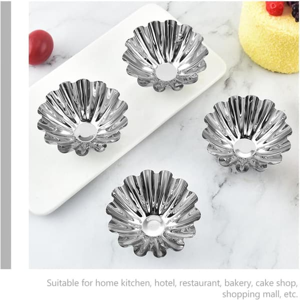 20 st non-stick muffinsformar i rostfritt stål, multifunktionella bakformar för pudding