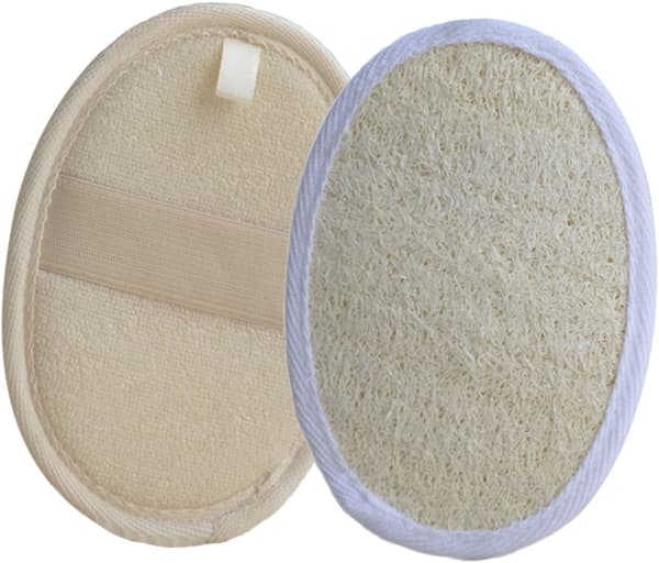 2 stk eksfolierende renseputer for bade-loofah-børste for dusjskrubb-børste