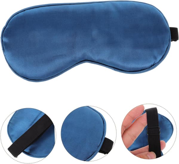 2 st sovmask i siden, ventilerad ögonbindel för bekväm vila