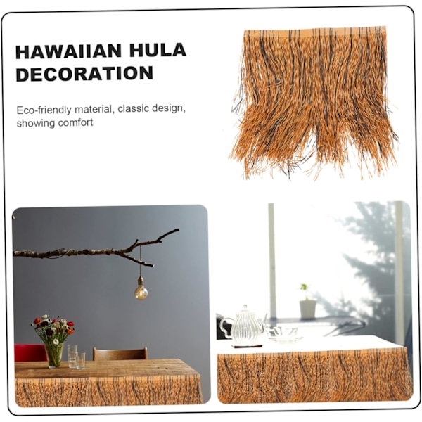 1 stk. Hawaiiansk Hula Græs Bord Skørt Luau Fest Dekoration