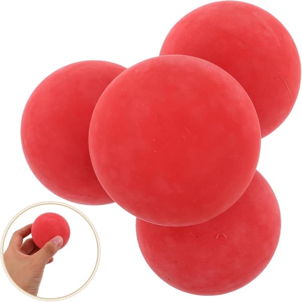 4st Gummi Squashbollar Hög Studs Reaktion Mini Träningsbollar Professionell Ihålig