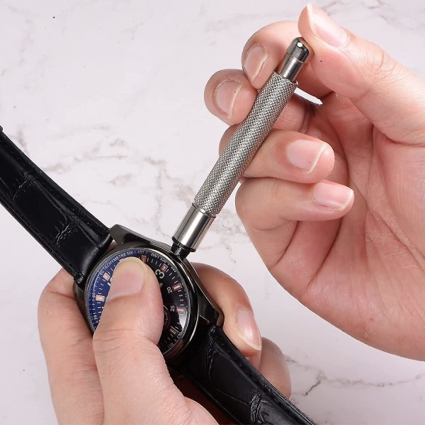 Watch kruunukelaustyökalu 4 mm manuaalinen mekaaninen käärintälaite Hiiliteräs kromattu watch (liihkeä) (1 kpl)