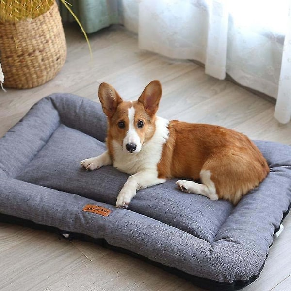 Blød Hundebed Madras Bur Kennel Pude Vaskbar Anti-slip