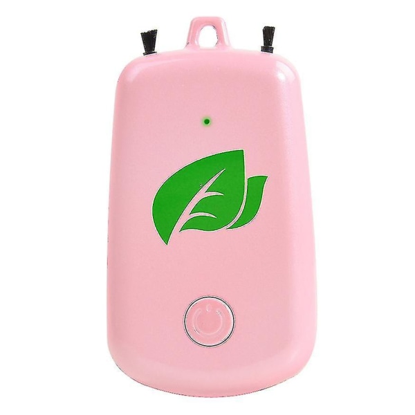Car Oxygen Bar, Usb Genopladelig Negativ Ion Luftrenser Pink