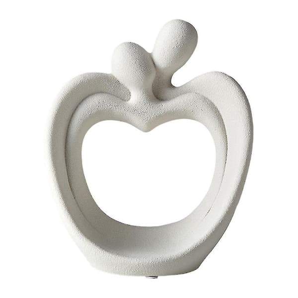Keramisk Par Romantisk Bröllopsfigur (1 st, Vit)