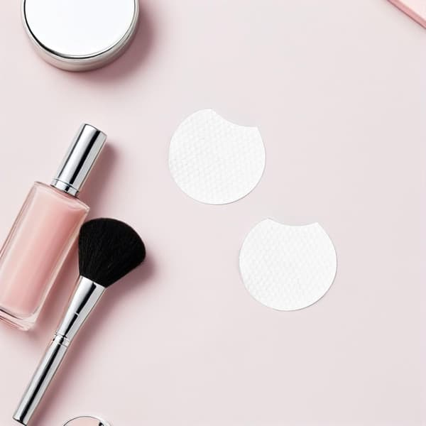 1200 stk. Halvcirkelformede Makeupfjernerpuder Tykke Ansigtsrensende Puder til Makeupfjerning