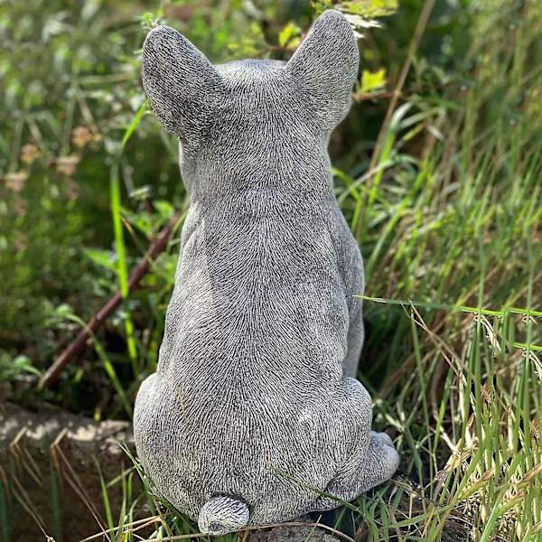 Staty Trädgårdsdekoration Hund Harts Dekoration Tax Fransk Bulldog Skulptur Hem Dekorationer 1