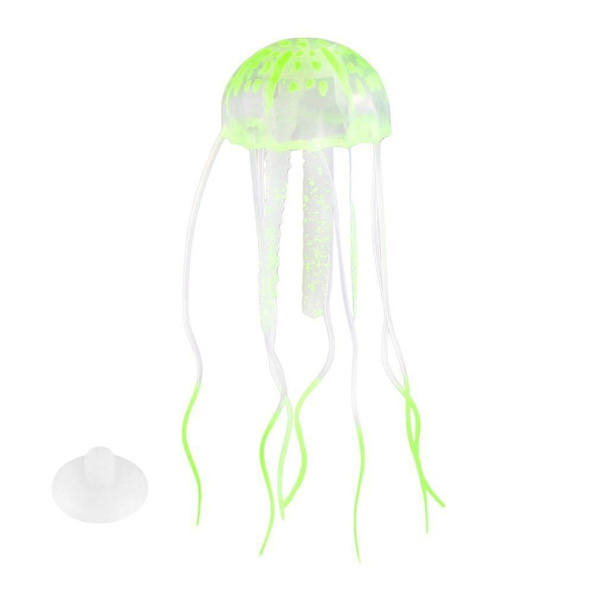 Glødende Effekt Kunstig Vandmænd Ornament Akvarium Dekoration