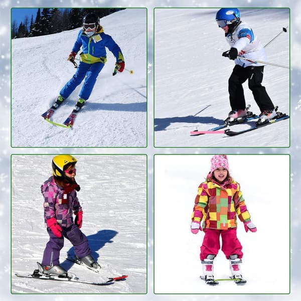 4 stykker skispidsforbindere bærbart skitilbehør
