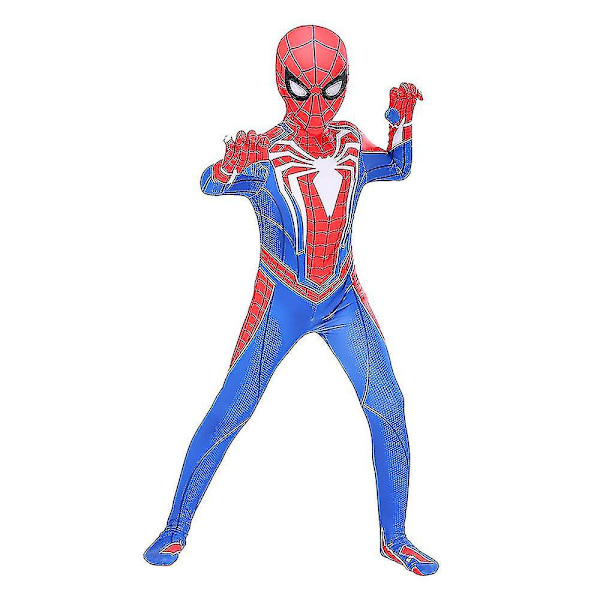 Ps4 Insomniac Games Børne Drenge Bodystocking Jumpsuit Fancy Up Performance Kostume Zentai Dragt 6-7 Years