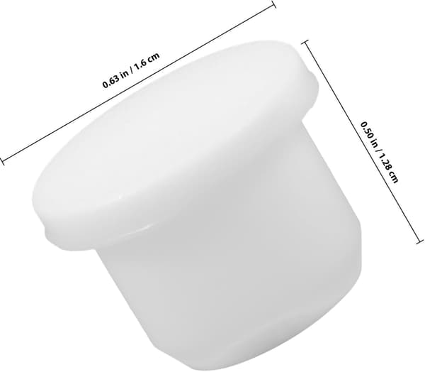 Silikonpropper Erstatningsplugger Plassbesparende og solide 10 stk hvite silikonflaskeforsegler