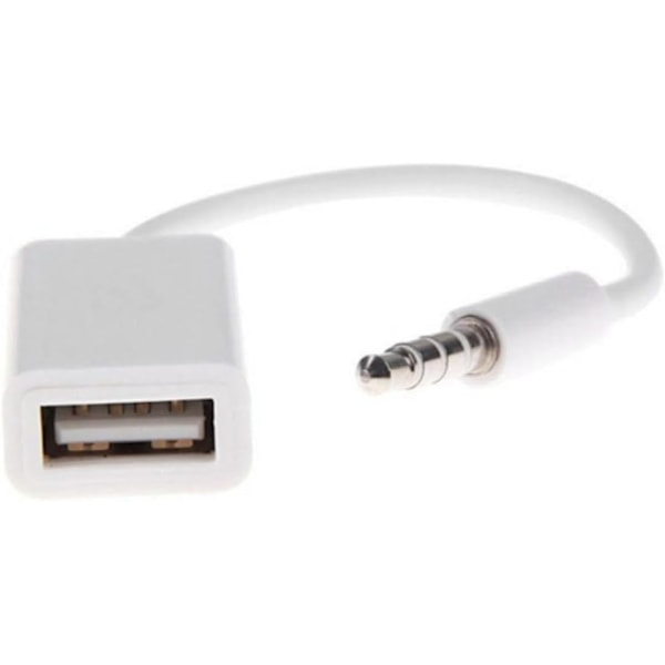 3,5 mm han Aux til USB adapterkabel til bilstereo USB lydkonverter