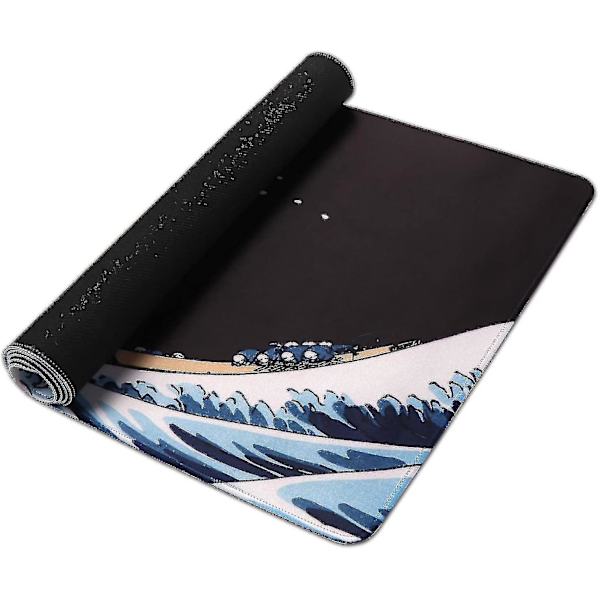 Udvidet Gaming Mousepad - Computer Tastatur Og Mousepad Med Skridsikker Og Vandafvisende Gummibase, 35,1 X 15,75 Tommer 3 Mm Tyk