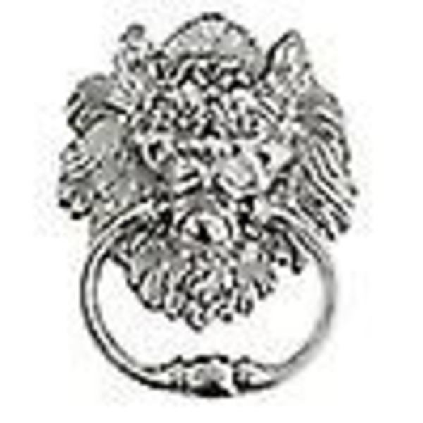 Krom Lionhode Drop Pull Ring Barstol Spisebordstol Møbler Knocker Håndtak 1 stk