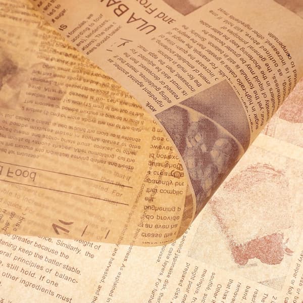 100 ark smörgåspapper, livsmedelsförpackning, fettsäkra foder, lätt trämassamaterial