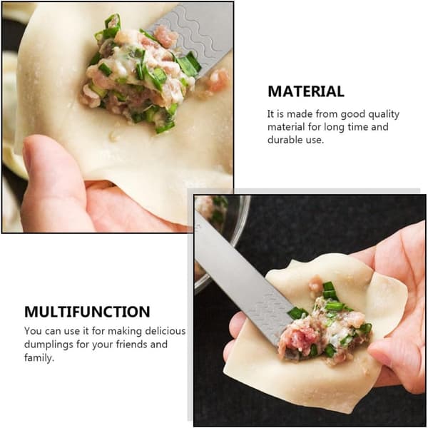 4 stk. wonton-fyldskeer i rustfrit stål med ergonomisk design