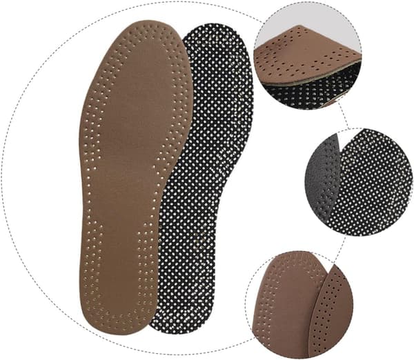 4 par skofoder för män Stötsäkra inläggssulor Andningsbart material för bekväm daglig användning