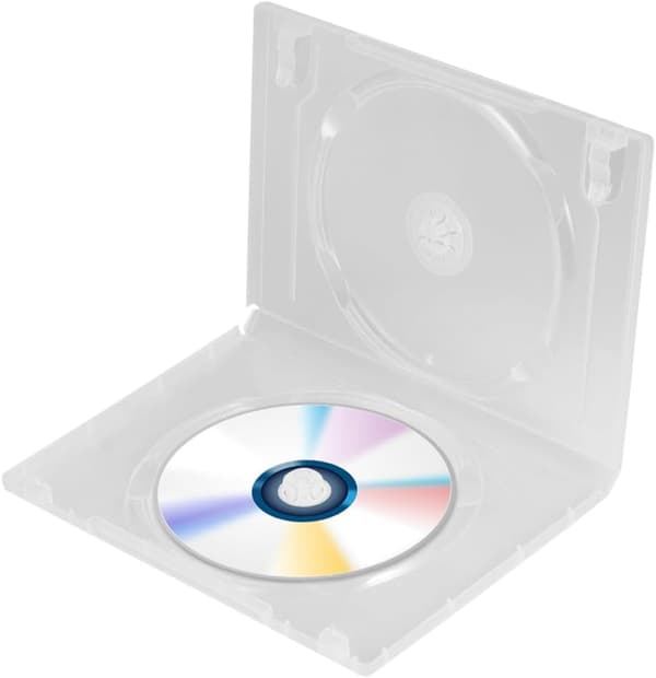 12 st DVD-box CD-förvaringsfodral Plastskydd Dammskyddsförvaring