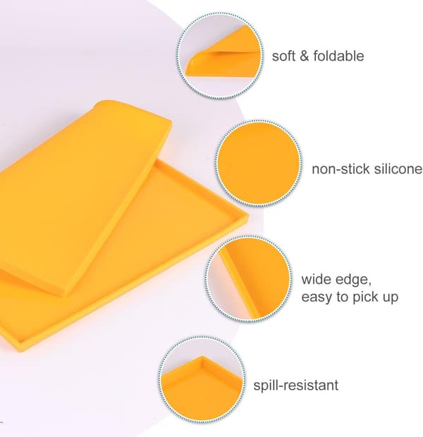 Non-Stick Silikone Kagerulle Måtte Bageplade med Dobbeltsidet Form