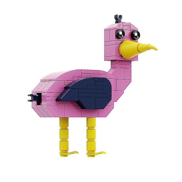 Gobricks Garten of Banban -tiilet, Flamingon päällä, MOC-rakennuspalikat, lasten koulutuslelu Flamingo