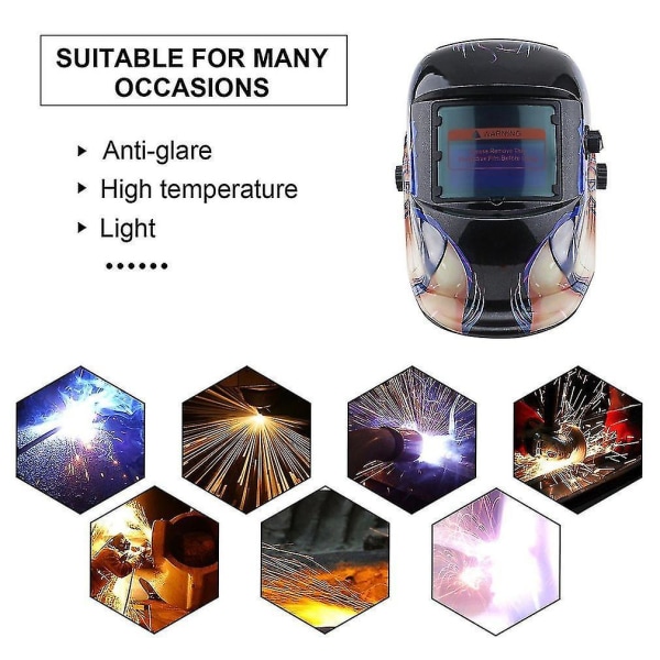 Solar Energy Auto Light Changing Welding Mask Auto Darken