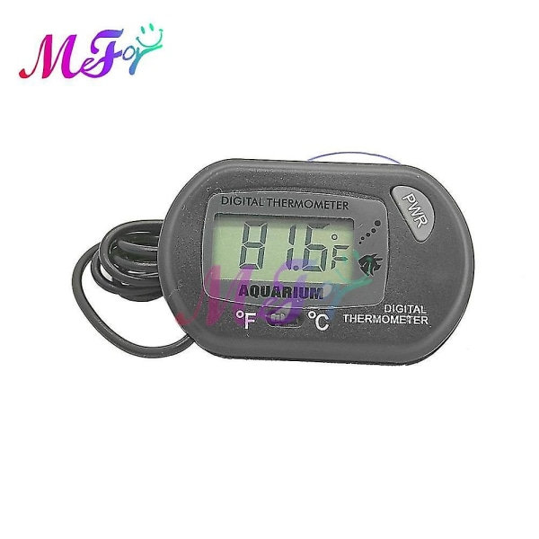 -50 + 70 Digital Akvarium Fiskedam Termometer Sugeskopp