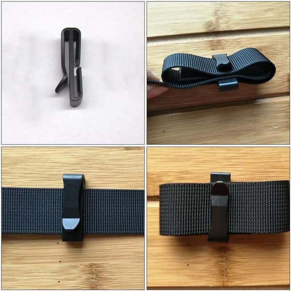 10 stk. utendørs webbing-endeklips 48 mm store plastbelteklips hurtigspenne