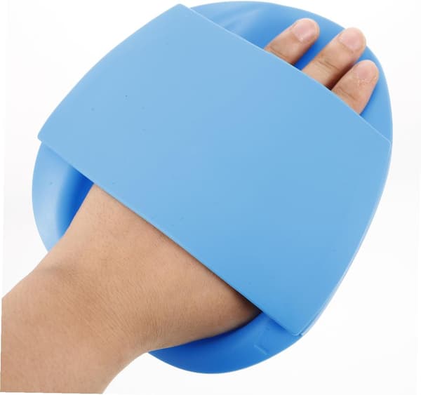 Simhandskar Silikon och Plast Simträningsutrustning med Flexibel Passform och Håller Händerna