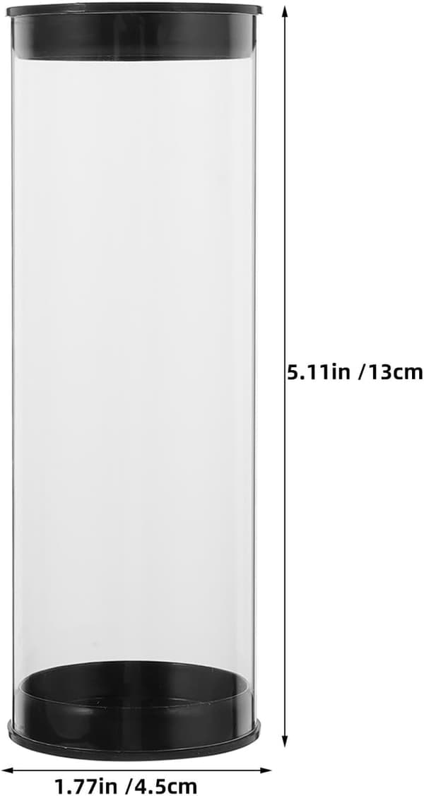 6 stk. bærbart golfboldopbevaringsrør i plast 4,5x13,5 cm – Golfboldholderbeholder