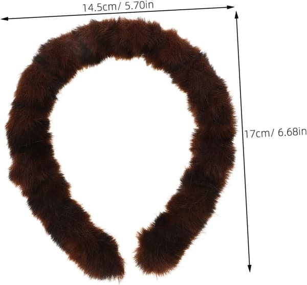 Furry Leopardmönstrad Plyschhårband för Smink Hudvård Halkfritt Håraccessoar