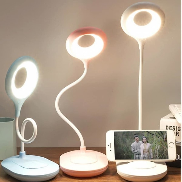 Bærbar LED Smart Skrivebordslampe - Foldbar, Dimbar, Berøringsstyrt