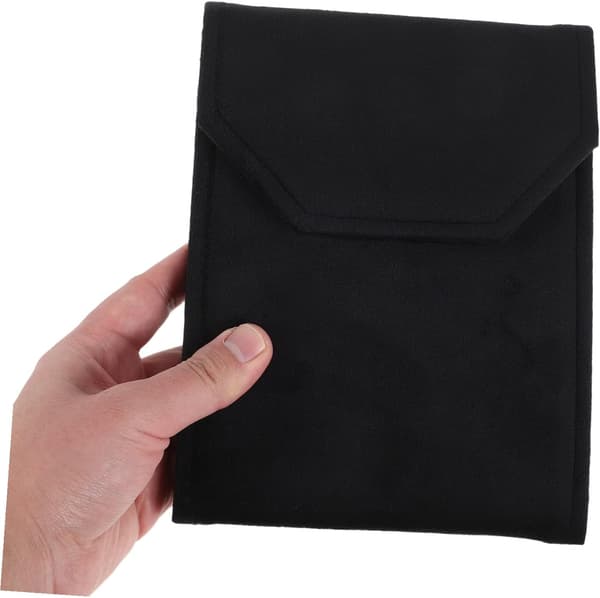 Smykkeopbevaringspose Mini Rejsetaske Trykknap til Halskæde Armbånd Øreringe Opbevaring Foldbart Design